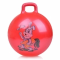 SPRING Мяч-прыгун Зайка, PVC, с насосом, 45 см, красный