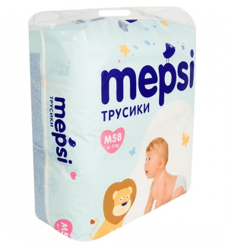 Mepsi Подгузники S 6-11кг 58 шт 1/4