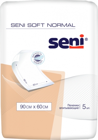 Пеленки одноразовые 60х90 Seni Soft, ф12