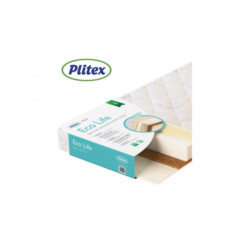 PLITEX Матрас в кроватку ECO LIFE (119х60х12см)арт.ЭКФ-01