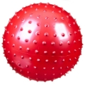 Мяч ПВХ массажный красный, 20 см, 100 гр.