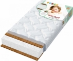 BOOM BABY Матрац детский беспружинный «Maxi Sleep», 160х80х12 стеганый трикотаж белый