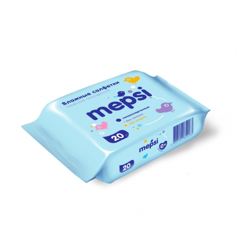 Влажные салфетки Mepsi, 20 шт