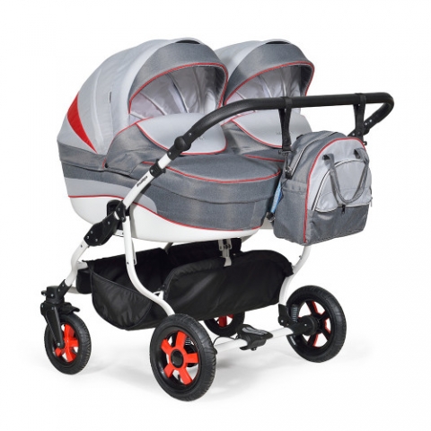 Коляска для двойни INDIGO DUO 18 2в1