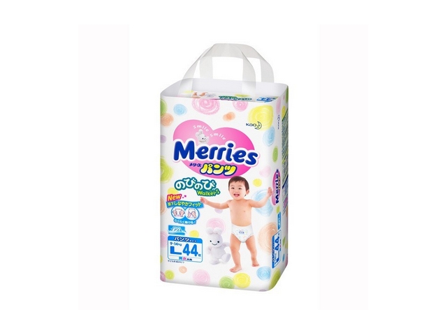 Трусики Merries L 9-14кг 44шт
