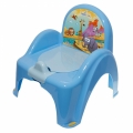 ТЕГА Горшок туалетный в форме стульчика со звук.эфф.SAFARI (САФАРИ) синий
